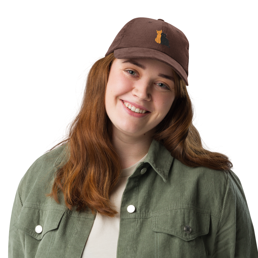 Corduroy catdad hat